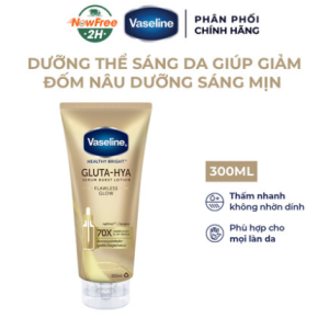 Sữa Dưỡng Thể Vaseline Gluta-Hya Serum Burst UV Lotion Flawless Bright